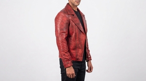 Veste pour homme inspirée des motards modernes, décontractée, à fermeture éclair, manches longues, tailles et designs personnalisés - Product Image 3