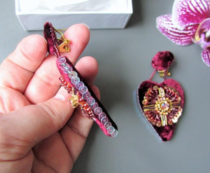 Beaded Earrings for Women Girls Buddhism <b>Inspired</b> Design with Cut Pipe Seed Beads Party Embroidery <b>Jewelry</b> by MD HANDICRAFTS - Product Image 4