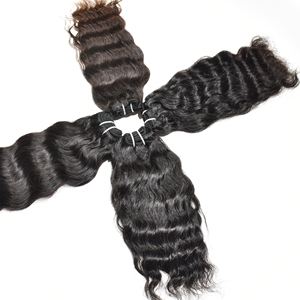 Extensions de cheveux humains Remy indiens 100% naturels, double trame alignée aux cuticules, couleur naturelle, 10-32 pouces, à clipser, vente en gros - Product Image 4