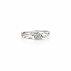 Namivaa Other Cute Geometric Triple Band <b>Silver</b> <b>Ring</b> Diamond Stones Elegant Minimalist Women's Wedding Anniversary Promise Gift - Product Image 1