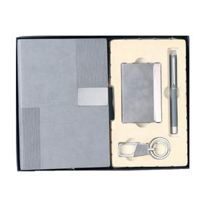 Carnet en cuir PU gravé et embossé Liviya, porte-clés, porte-cartes, cadeau pour la fête des pères, boîte cadeau personnalisée avec logo, entreprise - Product Image 1