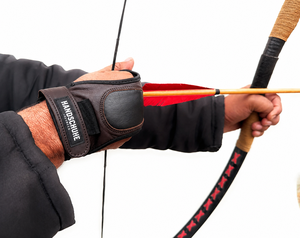 ถุงมือยิงธนูหนังวัว Hunt & Seek แบบสามนิ้ว สำหรับธนู Recurve/Compound อุปกรณ์ป้องกันสำหรับการล่าสัตว์กลางแจ้ง - Product Image 3