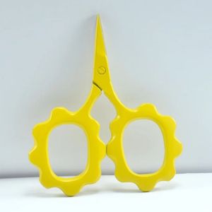 Mini ciseaux à broder mignons en forme de fleur, en acier inoxydable, pour droitiers, à 30 dents, pour la coupe des cheveux, pour les amateurs de bricolage - Product Image 3