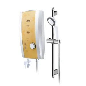 Hot Deals Chauffe-eau instantané de douche sans réservoir Alpha S200EP personnalisable avec pompe intégrée pour le ménage et l'hôtel