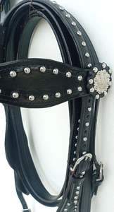 Juego de tachuelas de caballo para desfile ecuestre de lujo y coraza occidental marrón de calidad de lujo para montar - Product Image 5