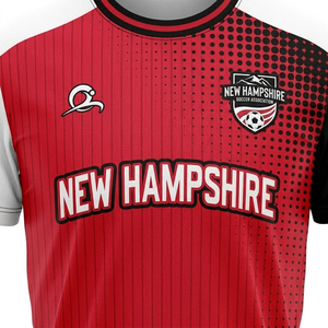 Ensemble de maillots de football personnalisés Dingchao avec nom d'équipe, col en V, manches courtes, maille unisexe, kit de match imprimé, tenue d'entraînement 100% polyester - Product Image 5
