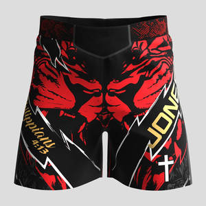 Pantalones Cortos Personalizados de UFC MMA 2025 para Entrenamiento de Lucha, Sublimados, para Jiu Jitsu - Product Image 4