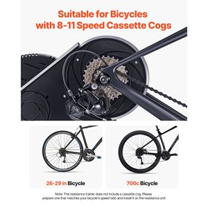 Soporte Estacionario Inteligente para Bicicleta de Ejercicio en Interiores, Entrenador de Bicicleta de 1-13 Niveles con Ruedas de 26-29 Pulgadas 700C para Rueda Delantera - Product Image 4