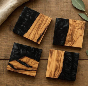 Best Selling Creative Resin Coasters Epoxy Drink Cup Mats for Plates <b>Tea</b> Drinks-<b>Set</b> of Pads for Weddings & Parties - Product Image 4