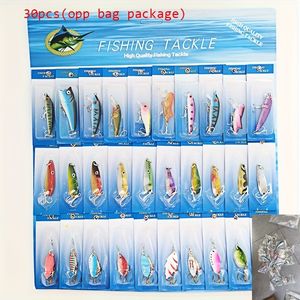 Set da 30 Pezzi di Attrezzatura da Pesca di Vari Tipi, Include Crankbait, Ami e Esche Minnow - Product Image 1