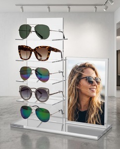 Expositor de Lujo para Gafas de Sol, Vitrina Acrílica para Gafas, Mueble de Exhibición para Ópticas, Expositor de Pie Independiente - Product Image 1