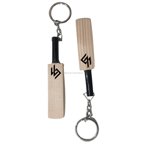 Mini <b>Wooden</b> Cricket Bat Keychain Durable Mini Bat <b>Keyring</b> for Home & Car Keys Cricket Bat Keyholder custom logo for promotions - Product Image 5