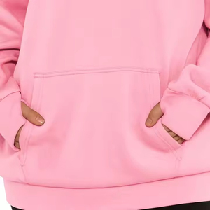 Sweat à capuche uni pour femme, décontracté, mode streetwear, avec manches longues à trous pour les pouces - Product Image 4