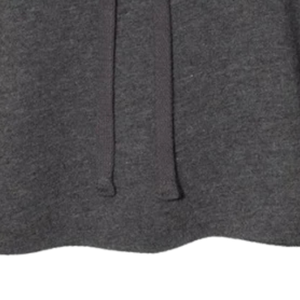 Sweat à capuche en coton mélangé doux Elevating Excellence Crop Charcoal, pull à manches longues, style décontracté, streetwear, vêtement pour tous les jours - Product Image 5