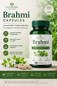 Cápsulas de Brahmi, Suplemento Herbal Natural, 60 Cápsulas Vegetarianas, para la Memoria, la Concentración, la Claridad Mental y el Alivio del Estrés - Product Image 6