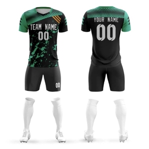 Uniforme de Fútbol de Entrenamiento Estilo ODM, Tallas Grandes, Logotipo Frontal, Manga Corta, Transpirable, 100% Poliéster, Nombre del Equipo Personalizado, Holgado para Hombre - Product Image 1