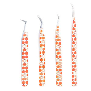 Pinzas de Acero Inoxidable Inclinadas para Extensiones de Pestañas, Disponibles en Colores Sólidos Personalizados, Herramienta de Precisión, las Más Vendidas - Product Image 1