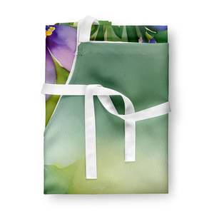 Colorado Rocky Mountain Columbine acuarela grande Multicolor delantal Unisex cocina hornear manualidades para adultos hombres mujeres - Product Image 3