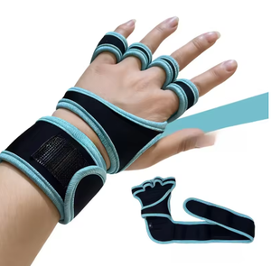 Gants de musculation en néoprène respirant, sans doigts, antidérapants, avec sangle de poignet réglable pour la salle de sport - Product Image 4