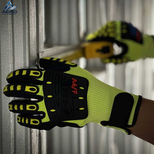 2026 Hand Made Newest Product Ergonomic Design With Enhanced Grip And Durable Neon Flex Industrial Safety TPR <b>Gloves</b> - Product Image 6
