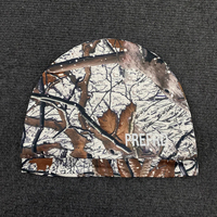 Gorro Retro Hip-Hop con Estampado de Hojas de Camuflaje, Bordado 3D Personalizable, Gorra Moderna, Personalizada, Casual y a la Moda