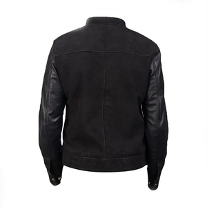 2026 OEM Hot Trending New Custom-Made Men's Black <b>Wool</b> Bomber Jacket Winter Stand Collar Front Logo Waterproof Eco-Friendly Low - Product Image 2
