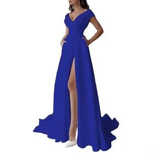 Custom Women's Elegant Designer Evening <b>Dress</b> Women V-Neck Long Sleeve Party Prom Banquet <b>Dresses</b> - Product Image 6