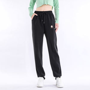 Pantalones Deportivos Casuales de Invierno para Mujer, Cintura Media, Frente Plano, 100% Algodón, Antiarrugas, Secado Rápido, Transpirables, con Bolsillos, Personalizables - Product Image 2