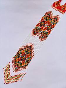 Collier et boucles d'oreilles bohèmes faits à la main avec perles de rocaille : Ensemble de bijoux bohèmes américains, avec boucles d'oreilles POUR FÊTE, MARIAGE - Product Image 6