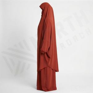 Abayas de Tela Personalizadas de Última Tendencia, Diseños Oversize, Nueva Colección, Logotipo Personalizado, Ropa Modesta Transpirable para Mujer - Product Image 3