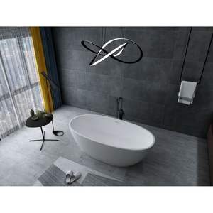 Categoria di prodotto 25S01-16PS vasca da bagno con ammollo a superficie solida da 63 pollici bianco opaco - Product Image 2