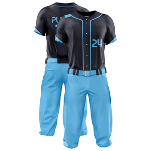 Uniforme de Béisbol de Último Diseño y Nuevo Estilo, Uniforme de Béisbol de Color Sólido de Primera Calidad para Venta en Línea, Venta Directa de Calidad - Product Image 1