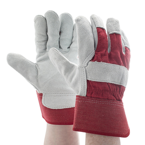 Nouveaux gants de travail en cuir canadiens, paume souple, pouce renforcé, ajustement confortable, pour la construction, l'usine et la manutention. - Product Image 1