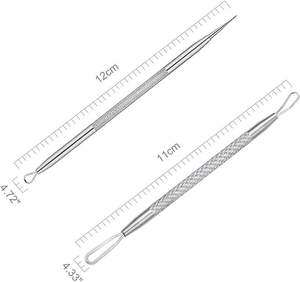 Extractor de Puntos Negros Profesional de Doble Punta de Acero con Alto Contenido de Carbono, Herramienta para Eliminar Acné para Uso Facial, Marca UBI, Modelo UBI-2144 - Product Image 1