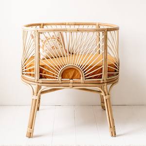 Lits bébé en bois fabriqués au Vietnam, berceau en rotin naturel, lit bébé écologique, berceaux écologiques - Product Image 1