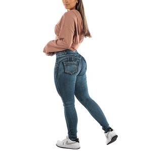 Jeans de Mujer al por Mayor, Cintura Alta, Corte Recto, Tallas Grandes, Pantalones Vaqueros Ajustados, Casuales, Transpirables, Bordado Vintage, Talla Pequeña - Product Image 5