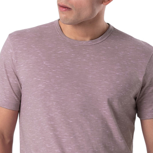 เสื้อยืดคอกลมแขนสั้นทรงปกติสำหรับผู้ชาย สีพื้น ผ้าฝ้ายเจอร์ซีย์ 100% สวมใส่สบายๆ - Product Image 5