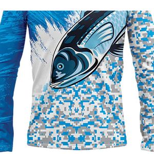 Camisa de Pesca para Hombre, Manga Larga, Transpirable, de Secado Rápido, Protección UV, Jersey de Pesca de Atún, Personalizada, OEM, al por Mayor - Product Image 5