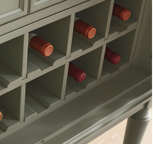 Mueble para Vino Minimalista Hecho a Mano con Madera de Caoba Sólida de Lujo, Puertas Decorativas Ecológicas para Almacén, Sala de Estar, Dormitorio, Bar - Product Image 4