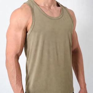 Men's Sleeveless white ribbed tank top mens Shapewear undershirt gym Vest Top <b>Athletic</b> Tank Top Men - Product Image 1