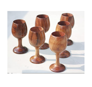 Glass Wooden Beer Mugs With Stainless Steel Inside Made in India Pure Food Safe Kitchen & Tabletop Kitchen Gadgets - Product Image 4