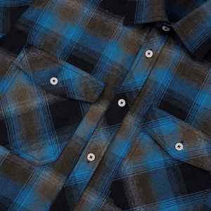 Chemises en flanelle à carreaux pour hommes, chemises de bureau formelles, chemises en flanelle surdimensionnées pour hommes, chemises boutonnées en flanelle décontractées, chemises en flanelle personnalisées en coton - Product Image 6