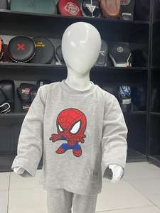 Ensembles de vêtements pour enfants, garçons et filles, en molleton uni, sweat-shirts et pantalons, 2 pièces/ensembles, vêtements d'hiver pour enfants, survêtement pour tout-petits - Product Image 4