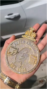 Bijoux de luxe en argent sterling 925, pendentif hip-hop personnalisé, testé au diamant, moissanite VVS glacée taille brillant GRA - Product Image 2