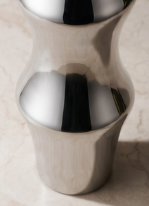 Jarrón Metálico Cromado Contemporáneo, Diseño Único de Burbujas Apiladas, Maceta Alta para Flores, Decoración de Interiores para Sala de Estar, Suministro para Pedidos al por Mayor - Product Image 2