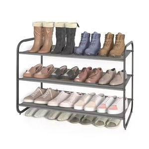 New Arrival Modern Metal Shoe Rack For Home Livingroom Hall Entry Storage Decorative Use Shoe Rack Footwear Shelve - Product Image 4