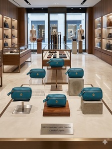 Porte-clés en cuir véritable élégant fait main Wriza, fermeture éclair, étanche, porte-clés de voiture, pochette à clés en cuir minimaliste de haute qualité - Product Image 5