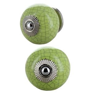 Bouton moderne en céramique craquelée et poignées pour armoires commodes chambres à coucher salles de bain salons pour armoires et cuisines - Product Image 1
