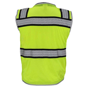 Wholesale Custom logo Mesh <b>Reflective</b> Security <b>Running</b> Vest <b>Reflective</b> Zipper Safety <b>Jacket</b> Clothing Construction Safety Vests - Product Image 2