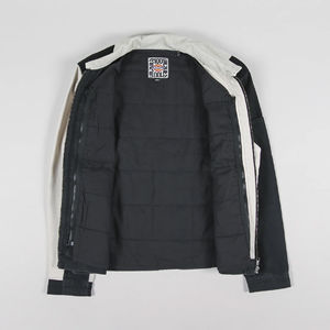 Vestes en toile cirée de coton à fermeture éclair camouflage à blocs de couleur personnalisés pour hommes - Imperméables et coupe-vent - Product Image 3